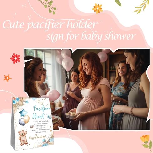 لعبة استحمام الطفل Pacifier Hunt، مجموعة لهايات صغيرة لألعاب استحمام الطفل، 50 قطعة لهايات أطفال صغيرة بنية اللون لكشف جنس الطفل، لهايات بلاستيكية لعبة استحمام للأطفال 5 * 7 بوصات in Kuwait