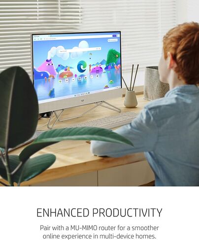 كمبيوتر مكتبي HP الكل في واحد بشاشة لمس 27 بوصة - ترخيص مدى الحياة لـ Office 2021، Intel Ultra 7-155U، ذاكرة الوصول العشوائي DDR5 سعة 16 جيجابايت، 1 تيرابايت SSD، ارتفاع قابل للتعديل، WiFi 6، كاميرا ويب عالية الدقة Windows 11 Pro، أبيض in Saudi Arabia