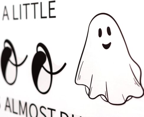 a Little Boo is Almost Due Decal-Baby Shower Decorations Baby Shower Party Decorations,Party Photography Background Decals,Gender Reveal Party Decorations (Black a Little Boo) in Kuwait