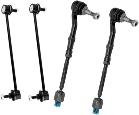 KaolaParts 8Pcs Front Suspension Kit Lower Control Arm with Ball Joint Sway Bar Link Outer Tie Rod End Compatible with BMW 06-07 525i, 08-10 528i, 06-07 530i, 08-10 535i,04-05 545i, 06-10 550i in Saudi Arabia