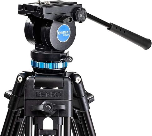حامل فيديو ثلاثي القوائم من بينرو KH26PC مع رأس، حمولة 15 رطل، سحب مستمر، لوحة كاميرا مضادة للدوران (KH26PC) in Kuwait