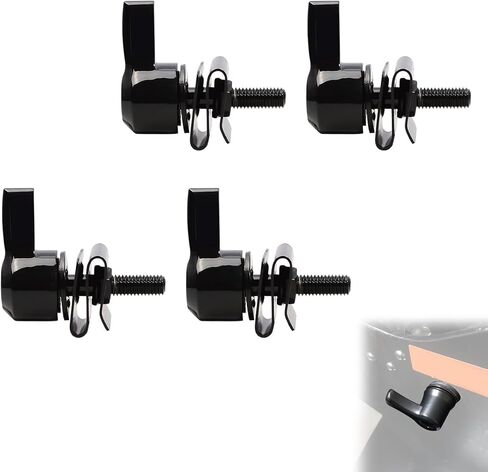 WOWTK Saddlebag Mount Kit, Set of Hard saddlebag Lever Lock mounting for Harley 1993-later All Touring Models FLT FLHT FLHTCU FLHRC Road King Street Glide Electra Glide,Chrome in Kuwait
