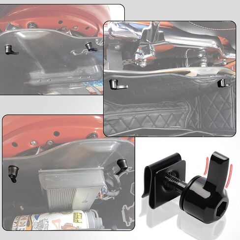 WOWTK Saddlebag Mount Kit, Set of Hard saddlebag Lever Lock mounting for Harley 1993-later All Touring Models FLT FLHT FLHTCU FLHRC Road King Street Glide Electra Glide,Chrome in Kuwait