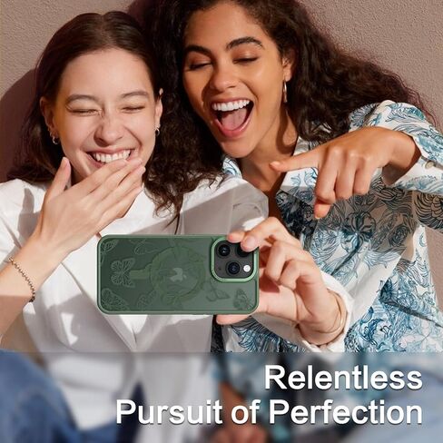 حافظة BENTOBEN لهاتف iPhone 15 Pro، حافظة مغناطيسية بنمط فراشة لطيفة لهاتف iPhone 15 Pro [متوافقة مع MagSafe] حافظة واقية شفافة غير لامعة للنساء والفتيات لهاتف iPhone 15 Pro 6.1 بوصة، أسود in Kuwait