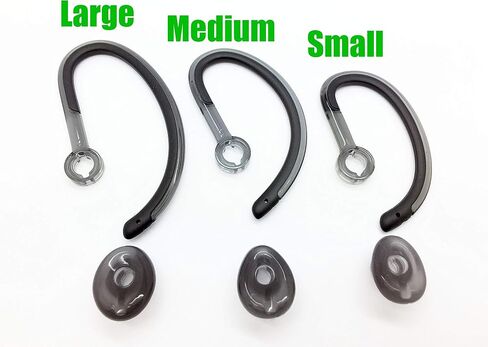 Savi X40 Ear Tips | Replacement Earbuds Ear Buds Headset Parts Spare Kit Ear Loops Compatible with Plantronics SAVI X40 CS540 Savi W440 W740 W745 WH500 - (Mixed L/M/S) (1 Pack) in Kuwait