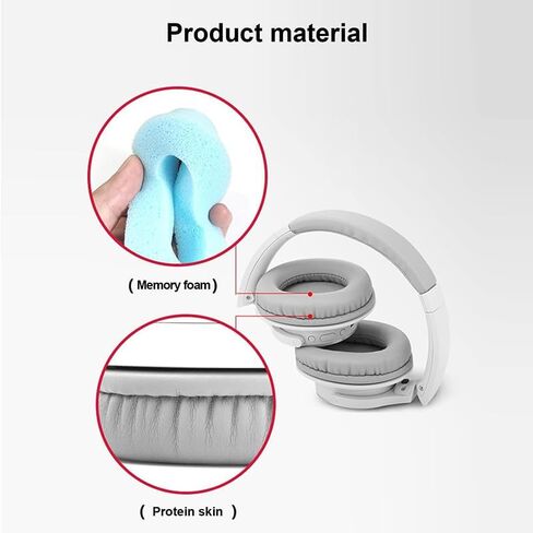 وسائد أذن بديلة لسماعات ATH-SR30BT، متوافقة مع سماعات ATH-SR30BT، إسفنج الذاكرة - أسود in Kuwait