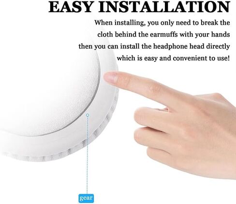 وسائد أذن بديلة لسماعات ATH-SR30BT، متوافقة مع سماعات ATH-SR30BT، إسفنج الذاكرة - أسود in Kuwait