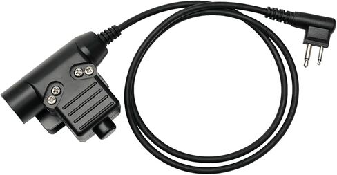 كابل محول مدني Z-تكتيكي U94 PTT قابس 7.1 ملم متوافق مع موتورولا CP200 CLS1110 CLS1410 RMM2050 XU2600 DTR550 راديو ثنائي الاتجاه in Kuwait