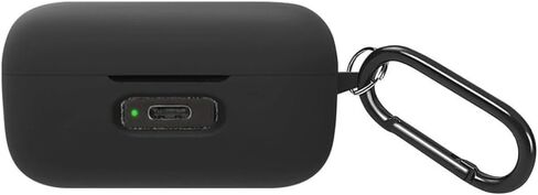 SaharaCase Venture Series Silicone Case for Sennheiser Momentum True Wireless 4 Headphones - Ergonomic Closed Design, Triple Silicone Material Composition, Carabiner Clip - Black in Saudi Arabia