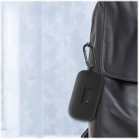 SaharaCase Venture Series Silicone Case for Sennheiser Momentum True Wireless 4 Headphones - Ergonomic Closed Design, Triple Silicone Material Composition, Carabiner Clip - Black in Saudi Arabia