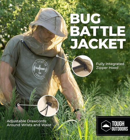 Tough Outfitters Mosquito Suit - Mosquito Repellent Clothing Men Women - Insect Bug Proof Net Mesh Clothing for Gardening in Saudi Arabia