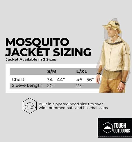 Tough Outfitters Mosquito Suit - Mosquito Repellent Clothing Men Women - Insect Bug Proof Net Mesh Clothing for Gardening in Saudi Arabia