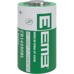 EEMB CR 1/2 AA Series Lithium 3 V 900 mAh Cylindrical Battery CR14250BL 14250SE Non-Rechargeable for Scuba Diving Electronics Specialized Laboratory Equipment UL Certified (4 PCS)
