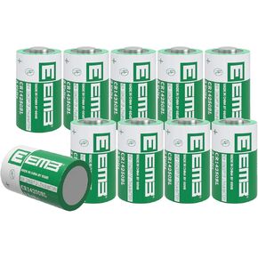 EEMB CR 1/2 AA Series Lithium 3 V 900 mAh Cylindrical Battery CR14250BL 14250SE Non-Rechargeable for Scuba Diving Electronics Specialized Laboratory Equipment UL Certified (4 PCS)