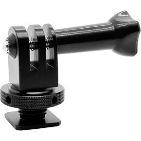 Aluminum Alloy Cold Shoe Tripod Mount Adapter for Action Cameras, DSLR Camera Flash Hot Shoe Mount Adapter Compatible with Gopro Hero 12/11/10/9/8/7/Max/Mini, DJI OSMO Action 3 4