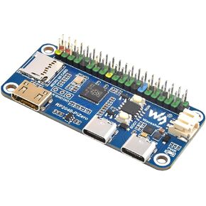 waveshare RP2040-PiZero Development Board Based On Raspberry Pi RP2040 Microcontroller,264KB SRAM and 16MB Onboard Flash Memory,DVI Interface, TF Card Slot and PIO-USB Port
