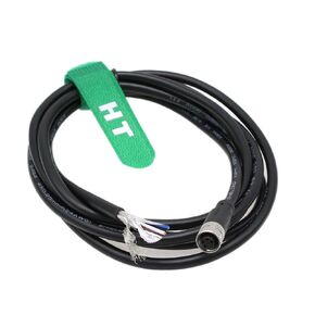 Actuator Sensor Power Cable for Keyence Panel Monitor, M8 4 Pin A-Code Female Flying Leads Automation Control Field Device Shielded PVC 2m