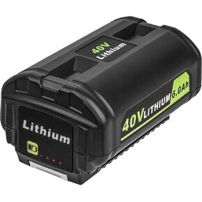 High-Capacity 6.0Ah Replacement Battery for Ryobi 40V Tools – Extended Life and Reliable Performance