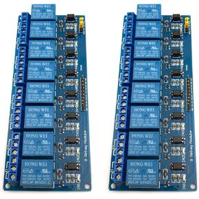 FainWan 2pcs 8 Channel DC 5V Relay Module with Optocoupler for UNO R3 MEGA 2560 1280 DSP ARM PIC AVR STM32 Rasp-Berry Pi