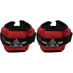Water Gear Professional Aqua Cuffs - Aqua Aerobics Fitness Gear Bands for Ankle and Wrist - Swimming Pool Workout - Exercise Equipment Adjustable Ankle and Wrist Bands
