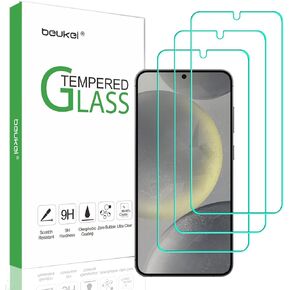 beukei (3 Pack) Designed for Samsung Galaxy S24 5G Screen Protector Tempered Glass,[6.2 Inch ] Anti Scratch, Bubble Free [Not Fit S24 Plus / S24 Ultra]