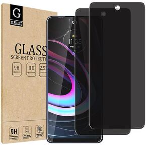 [2-Packs] Privacy Screen Protector for Motorola Edge (2021) / Motorola Edge 5G UW, Anti-Spy 9H Hardness Tempered Glass Screen Protectors for Motorola Edge (2021) / Motorola Edge 5G UW