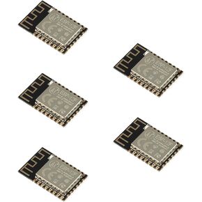 5Pcs ESP-12F ESP8266 Wireless Transceiver Board Module WiFi ESP8266 Microcontroller 802.11N Serial Remote Port Network Development Board for Arduino NodeMCU