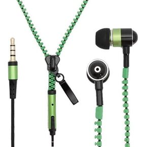 Wired Earphones with Microphone Headset Stereo Sound Quality Noise Canceling Headphones for Running/Cooking/Gym/Sports (Zip- Red)
