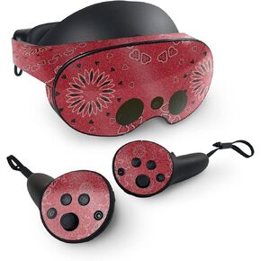 MightySkins Glossy Glitter Skin Compatible with Meta Quest Pro - Bandana | Protective, Durable High-Gloss Glitter Finish | Easy to Apply, Remove, and Change Styles | Made in The USA