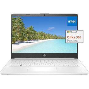 HP 2023 Newest 14" Ultral Light Laptop, for Students and Business, Intel Quad-Core N4120, 16GB RAM, 192GB Storage (64GB eMMC+128GB Micro SD), USB-A&C,Wi-Fi, Webcam, HDMI, 1 Year Office 365, Win11 S