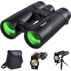 10x42 Binoculars for Adults High Powered: Timorn Lightweight Binoculars for Bird Watching with Phone Adapter Tripod, Waterproof Fogproof HD Binoculars for Hunting, Trekking, Hiking,Travel, Sports in Kuwait