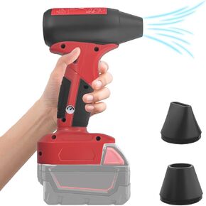 Compressed Turbo Blower for Milwaukee M18 18V Battery, Jet Fan 4-Speed Max 130000RPM Wireless High Speed Handheld Fan for Air Duster Cleaner, Keyboard Cleaning, Drying, Leaf Blower, BBQ