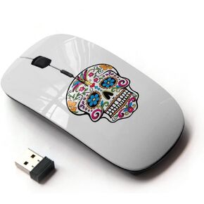 [ Optical 2.4G Wireless Mouse ] [ Colorful Sugar Skull ]
