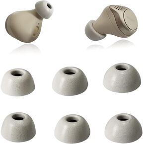 Memory Foam Ear Tips for Jabra Elite 75t/ 65t/ Active/ 7 Pro/Elite 3 Earbuds Tips Jabra Active Elite Earbuds True Wireless Black 3 Pairs LMS