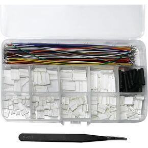 JST ZH1.5MM Connector Kit,2/3/4/5/6/7/8/9/10 Pin Female and Male Housing,JST Adapter Cable Connector with 28AWG Premium Pre-Crimped Cables