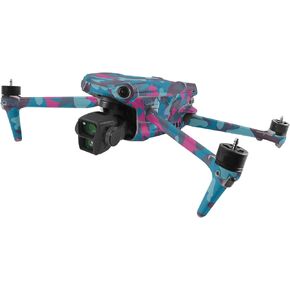 MightySkins Skin Compatible with DJI Air 3 - Cool Blue Pink Camo | Protective, Durable, and Unique Vinyl Decal wrap Cover | Easy to Apply