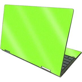MightySkins Glossy Glitter Skin Compatible with HP Envy x360 13" (2021) - Solid Lime Green | Protective Durable High-Gloss Glitter Finish | Easy to Apply and Change Styles | Made in The USA