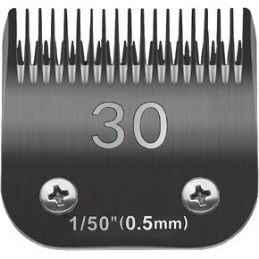 4FC Blade Dog Grooming Clipper شفرات بديلة متوافقة مع Andis Dog Clippers، معظم A5، Wahl KM Series Clippers، شفرة سيراميك قابلة للفصل، مقاس 4FC، طول القطع 3/8 بوصة (9.5 مم) أسود