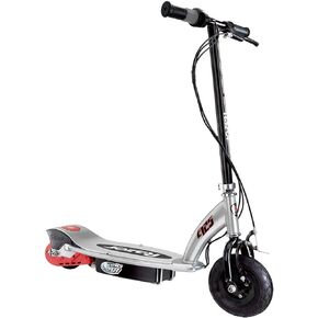 Razor E125 Kids Ride On 24V Motorized Battery Powered Electric Scooter Toy with up to 10 MPH Speed and 8 Inch Pneumatic Tires for Ages 8 Above, Blue