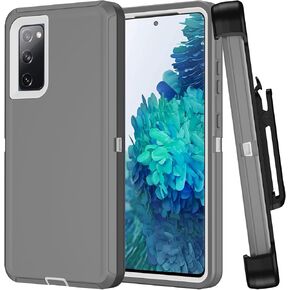 حافظة Galaxy S20 FE 5G مع واقي شاشة وغطاء عالي التحمل لهاتف Samsung S20 FE 5G حافظة بمشبك حزام هجين مقاوم للصدمات وحافظة حماية من السقوط لهاتف Samsung Galaxy S20 FE 5G 6.5 بوصة