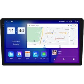 Android 12 Car Radio Stereo 9.5 Inch 2K QLED Touchscreen 2000x1200, Voice Control Octa Core GPS Navi Built-in Wireless Car-Play and Android Auto, FM AM RDS DSP DTS 4G LTE WiFi 4GB RAM 64GB ROM