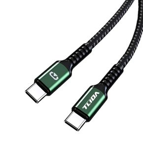 USB-C to USB-C Fast Charger Cable, 480Mbps Speed, USB-IF Certified, Data Transfer for Charger Cord Nylon Braided Type C Charging rfor Apple iPhone 15, iPad, Samsung Galaxy, Tablets, Laptops,3.3ft