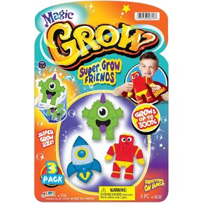 JA-RU Magic Grow Toy Friends (1 Sets of 3 Toys Girl Styles) Unicorn, Mermaid & Fish Theme Toys. Bulk Expanding Bath & Water Toys for Kids. Magic Growing Party Toys & Goodie Bag Girl-316-1s
