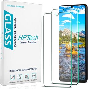 HPTech (2 Pack) Designed for Samsung Galaxy A42 5G Tempered Glass Screen Protector, Anti Scratch, Bubble Free