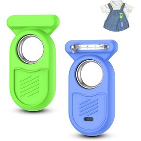 4 Pack Smart Tag 2 Holder Case with Hidden Pin Compatible for Samsung Galaxy SmartTag2, SmartTag 2 Full Silicone Cover with Brooch Clip for Backpack Clothes Pet (Black+White+Pine Green+Pink)