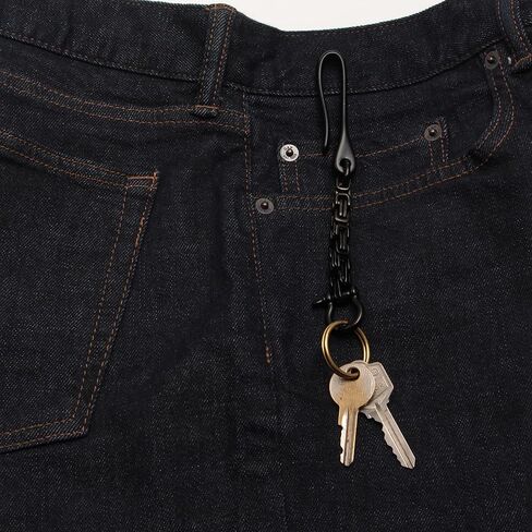 سلسلة مفاتيح Ruth & Boaz Beltloop من الفولاذ المقاوم للصدأ/سلسلة مفاتيح من النحاس الصلب مع خطاف على شكل حرف U من النحاس الصلب وخطاف دوار الزناد in Kuwait