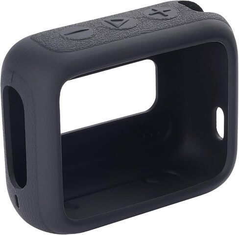 Silicone Case Compatible with JBL GO 4 Portable Bluetooth Speaker Scratch-Resistant Carrying Case with Carabiner and Lanyard (Black) in Saudi Arabia