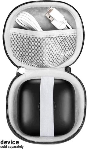 Customized Travel Case for Beats Powerbeats Pro - Totally Wireless Earphones, Mesh Cable Pocket, Elastic Secure Strap, Elite Wrist Strap (Matte Black) (Matte Black) in Saudi Arabia