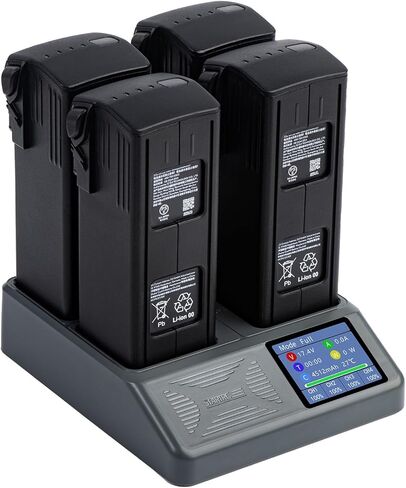 شاحن بطارية Mavic 3 - مركز شحن بدون طيار لسلسلة DJI Mavic 3 Mavic 3، Mavic 3 Pro، Mavic 3 Pro Cine، Mavic 3 Cine، Mavic 3 Classic مع ملحقات بطاريات DJI بشاشة LCD in Kuwait