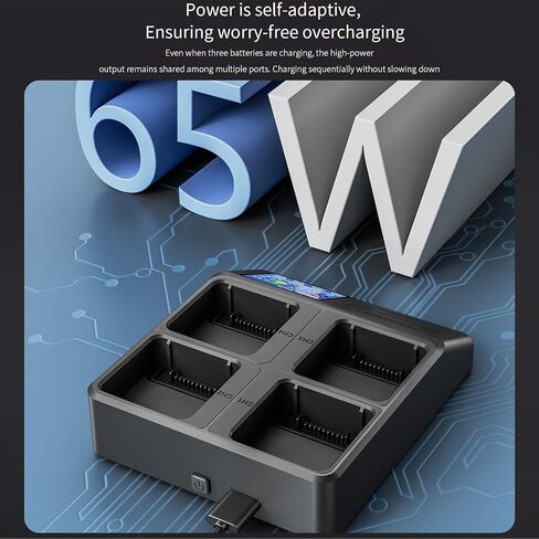 شاحن بطارية Mavic 3 - مركز شحن بدون طيار لسلسلة DJI Mavic 3 Mavic 3، Mavic 3 Pro، Mavic 3 Pro Cine، Mavic 3 Cine، Mavic 3 Classic مع ملحقات بطاريات DJI بشاشة LCD in Kuwait